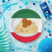 スパゲティクールミートパーティー ペーパープレート (パーティー)