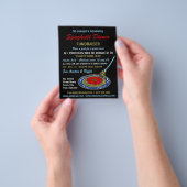 スパゲティスタイリッシュディナー資金集めイベント チラシ (手)