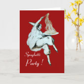 スパゲティパーティーイタリアンキッチンレストランレッド カード (黄色い花)