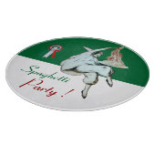 スパゲティパーティーイタリアンキッチン、レストラングリーン カッティングボード (角)