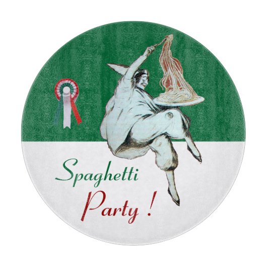 スパゲティパーティーイタリアンキッチン、レストラングリーン カッティングボード (正面)