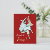 スパゲティパーティーイタリアンキッチン、レストランレシピ ポストカード (スタンド正面)