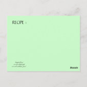 スパゲティパーティーイタリアンキッチン、レストランレシピ ポストカード (裏面)