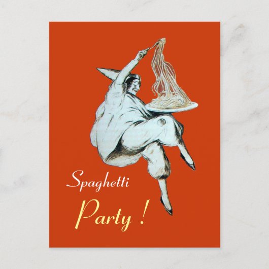 スパゲティパーティーイタリアンキッチン、レストランレシピ ポストカード (正面)