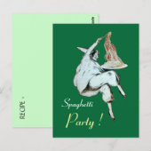 スパゲティパーティーイタリアンキッチン、レストランレシピ ポストカード (正面/裏面)