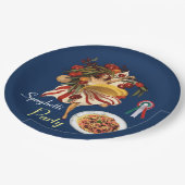 スパゲティパーティーダンス、イタリアンキッチン、トマト ペーパープレート (アングル)