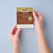 スパゲティモダンディナー資金集めイベント チラシ (手)