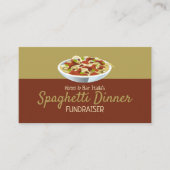 スパゲティモダンディナー資金集めイベント 名刺 (正面)