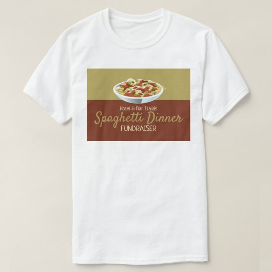 スパゲティモダンディナー資金集めイベント Tシャツ (デザイン正面)