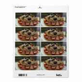 スパゲティ日本の&ストロベリーケーキ ラベル (フルシート)