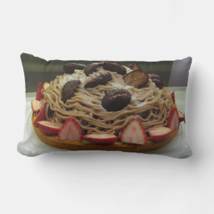 スパゲティ日本の&ストロベリーケーキ ランバークッション