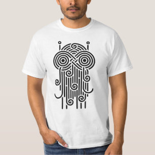 スパゲティ飛んでいるモンスターライン Tシャツ