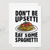 スパゲティ食べを食うな サンキューカード (正面/裏面)