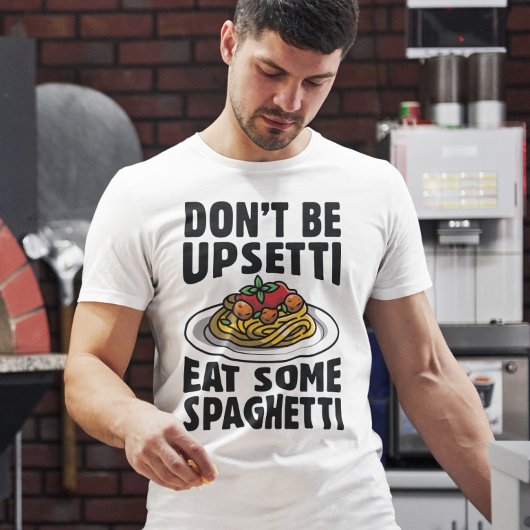 スパゲティ食べを食うな Tシャツ
