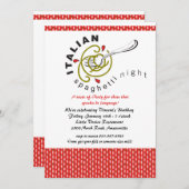 スパゲテイタリアンィ招待状 招待状 (正面/裏面)