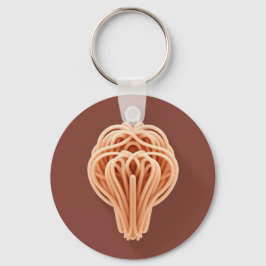 スパゲユニークティ麺の柄 キーホルダー