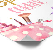 スパコーナーパーティーメイクアップグラマガール誕生日ポスト ポスター (角)