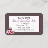 スパサロンとタオルと蘭 名刺 (裏面)