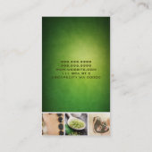 スパサロンサウナバンヤ美しい爪、 ネイルビジネスカード 名刺 (裏面)