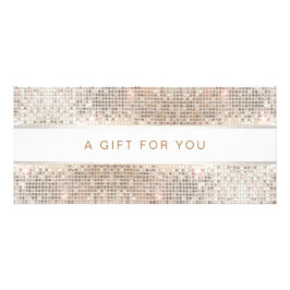 スパサロンストライプの銀フェイクシークインラックカード ラックカード