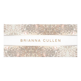 スパサロンストライプの銀フェイクシークインラックカード ラックカード