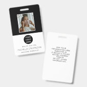 スパサロンフォトロゴカスタムの社員 バッジ (正面＆裏面)