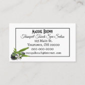 スパサロンホットストーンズと花 名刺 (裏面)