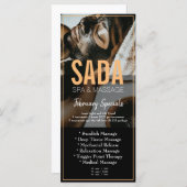 スパサロンマッサージメニュー価格表 メニュー (正面/裏面)