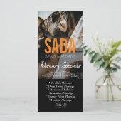 スパサロンマッサージメニュー価格表 メニュー (スタンド正面)