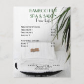 スパサロンマッサージ料金表A5チラシ チラシ (正面)