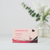 スパサロンメイクアップ美容師 名刺 (スタンド正面)