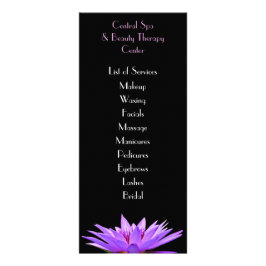 スパサロンロータスフラワーサービス価格表一覧 ラックカード