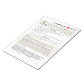 スパサロン同意型枠メモ帳 ノートパッド (アングル)