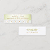 スパサロン6パンチカスタマーロイヤリティグリーンストライプ ロイヤリティカード (正面/裏面)