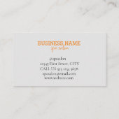 スパサロン、スパ 名刺 (裏面)