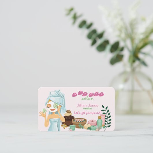 スパサービス名刺 名刺 (スタンド正面)