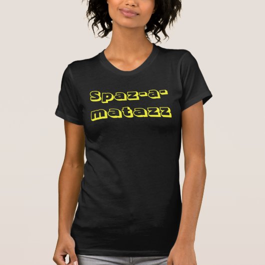 スパザマタズ 面白い Tシャツ (正面)