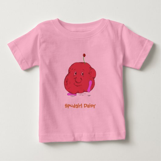 スパジルデイジー乳児長袖Tシャツ ベビーTシャツ (正面)