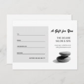 スパストーンズギフト券 ポストカード (正面/裏面)