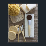 スパスポンジとブラシの詳細 ポストカード<br><div class="desc">AssetID: 124855917 / {Pam McLean} /スポンジとブラシのスパ詳細</div>