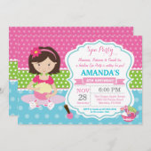 スパスリーポバーバースデーパーティーの招待 招待状 (正面/裏面)