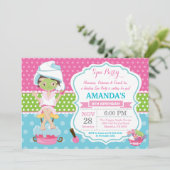 スパスリーポバーバースデーパーティーの招待 招待状 (スタンド正面)