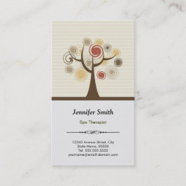 スパセラピストアポイントメント – ナチュラエレガントル 予約カード