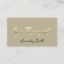 スパセラピストスクリプト金ゴールドQRコードロゴミントグリーン