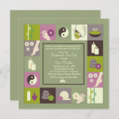 スパセラピー招待状 招待状 (正面/裏面)