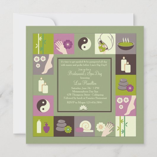 スパセラピー招待状 招待状 (正面)