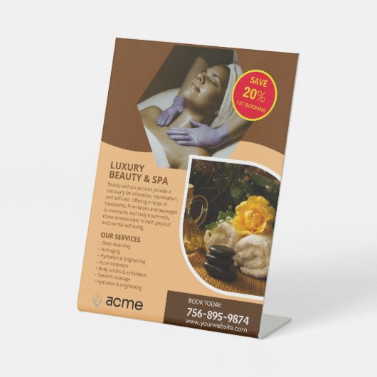 スパセンカスタムター 台座サイン (正面)