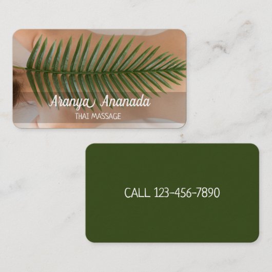 スパタイマッサージ 名刺 (正面/裏面)