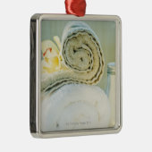 スパタオルおよび熱帯花 メタルオーナメント (右)