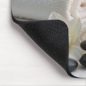 スパタオルとマグノリアの花 マウスパッド (コーナー)